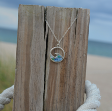 Load image into Gallery viewer, Biscayne Bay Eco-Friendly Ocean Wave Necklace