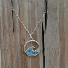 Load image into Gallery viewer, Biscayne Bay Eco-Friendly Ocean Wave Necklace