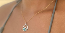 Load image into Gallery viewer, Biscayne Bay Eco-Friendly Ocean Wave Necklace