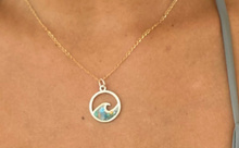 Load image into Gallery viewer, Biscayne Bay Eco-Friendly Ocean Wave Necklace
