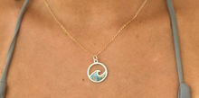 Load image into Gallery viewer, Biscayne Bay Eco-Friendly Ocean Wave Necklace