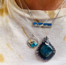 Load image into Gallery viewer, Biscayne Bay Eco-Friendly Ocean Wave Necklace