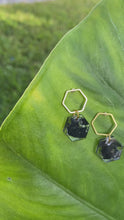Load and play video in Gallery viewer, Tuck Hexagon Earrings