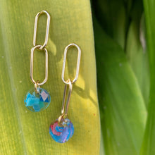 Load image into Gallery viewer, Delray Paperclip Chain Link Dangle Earrings