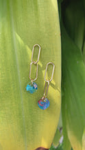 Load and play video in Gallery viewer, Delray Paperclip Chain Link Dangle Earrings