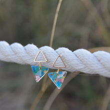 Load image into Gallery viewer, Exuma Triangle Drop Earrings
