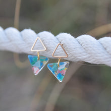 Load image into Gallery viewer, Exuma Triangle Drop Earrings