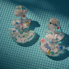 Load image into Gallery viewer, Casco Tiered Semi Circle Earrings