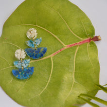 Load image into Gallery viewer, Blue Yonder Triple Tier Half Moon Earrings