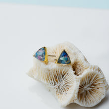 Load image into Gallery viewer, Triangle Gold Stud

