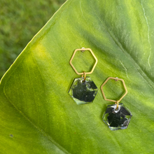 Load image into Gallery viewer, Tuck Hexagon Earrings
