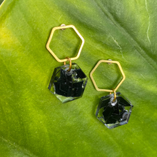 Load image into Gallery viewer, Tuck Hexagon Earrings
