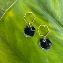 Load image into Gallery viewer, Tuck Hexagon Earrings
