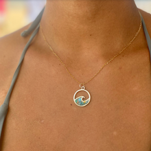 Load image into Gallery viewer, Biscayne Bay Eco-Friendly Ocean Wave Necklace
